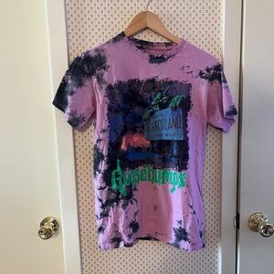 Tie-Dye Goosebumps Graphic T-Shirt Halloween Themed Tee
